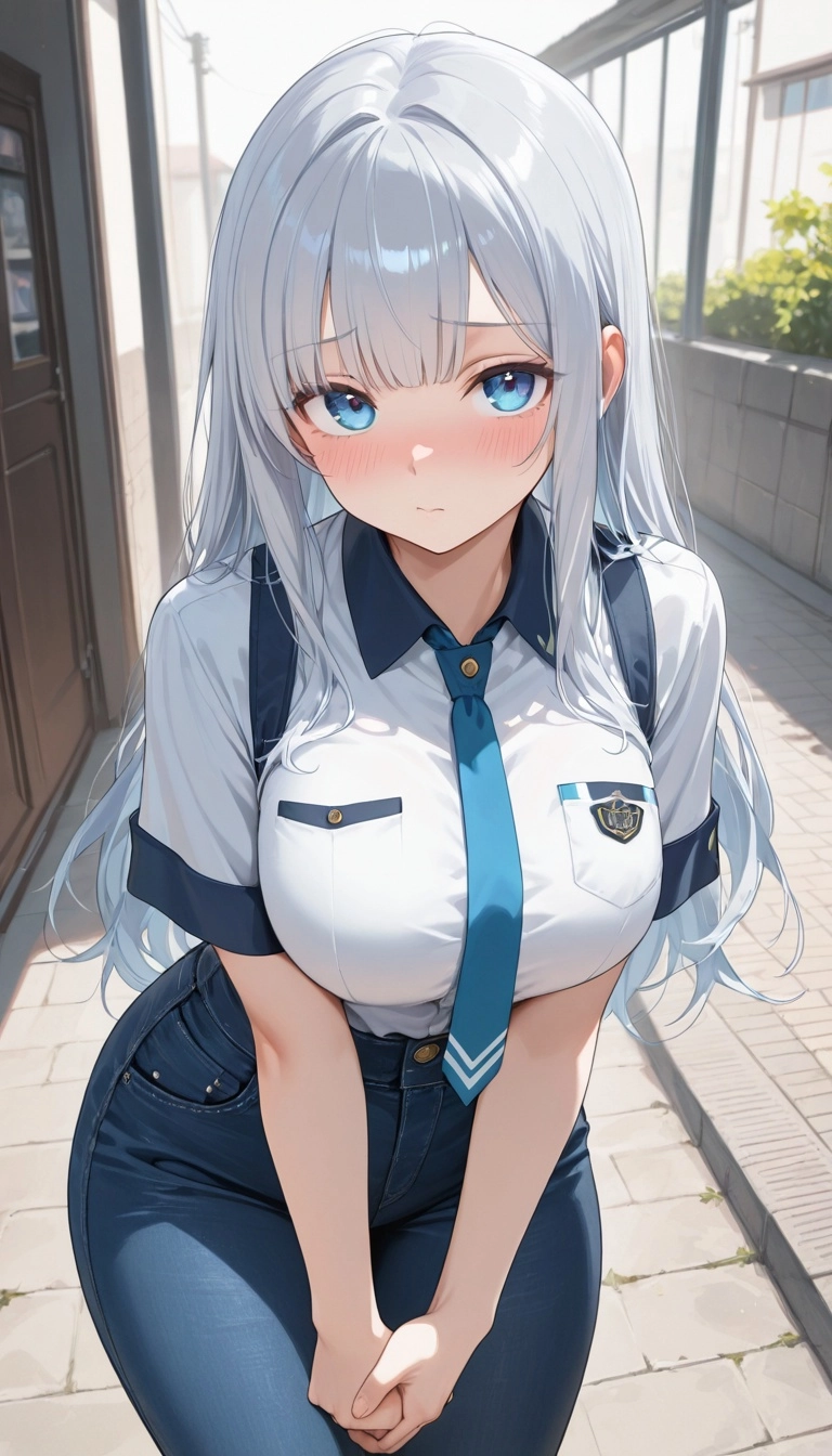 masterpiece, score_9, perfect face, perfect quality, no duplicates, single character, anime style, 1girl, long hair, sil