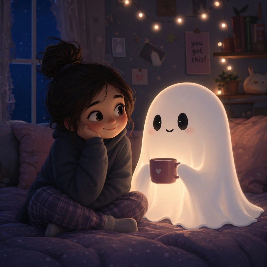cute ghost friend