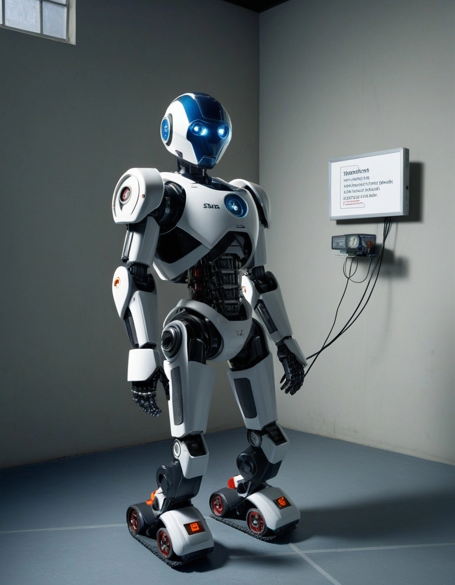 A robot scientist trapped in an atom
