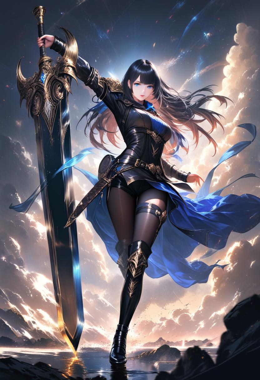 masterpiece, best quality, absurdres, sharp Focus, clean digital oil painting style, realistic lighting,
1girl, solo, s