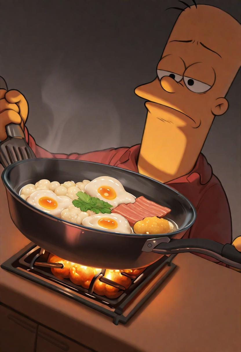 1boy-solo-man-cooking-1-5-homer-simpson-cooking-eggs-in-a-cast-iron-frying-pan-f-e69ho2m