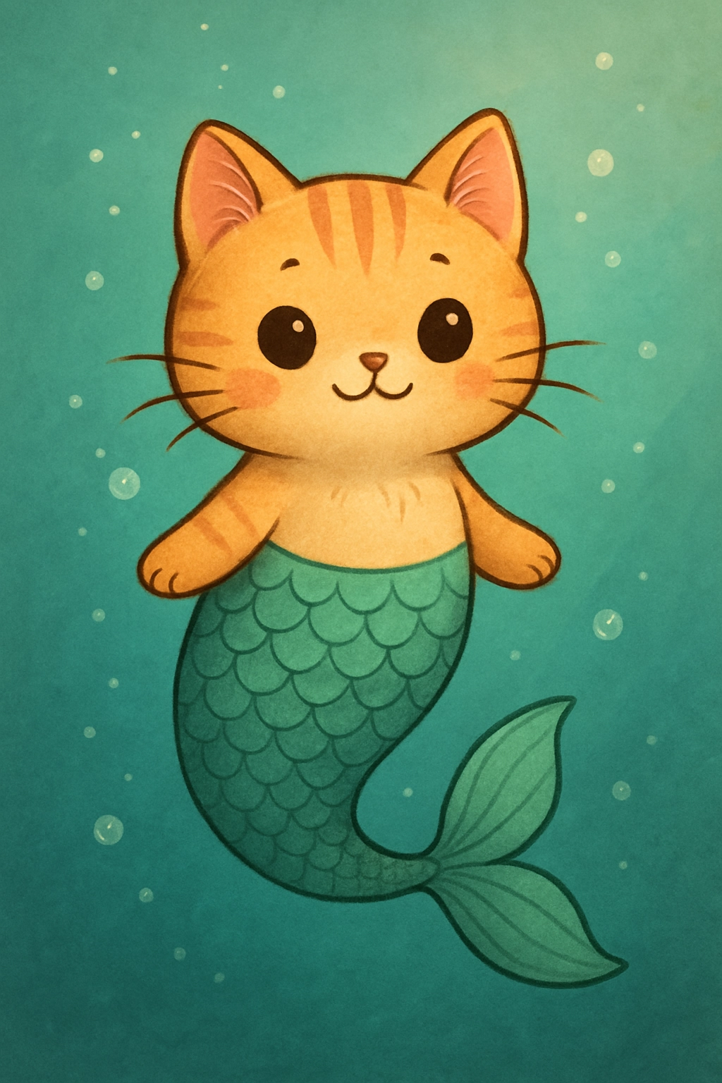A mermaid-cat