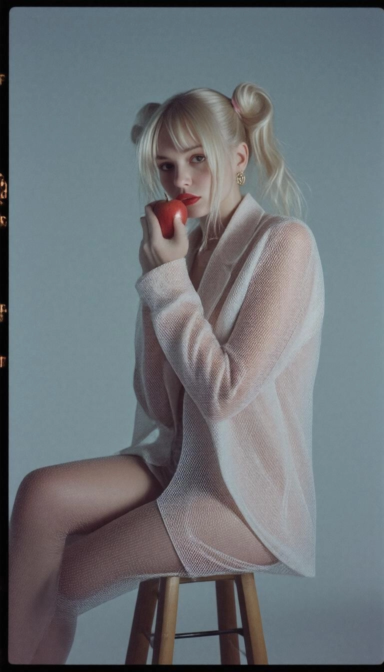 polaroid-pigtails-tall-skinny-bending-busty-blonde-eating-an-apple-on-a-stool-sp-o00ytnn