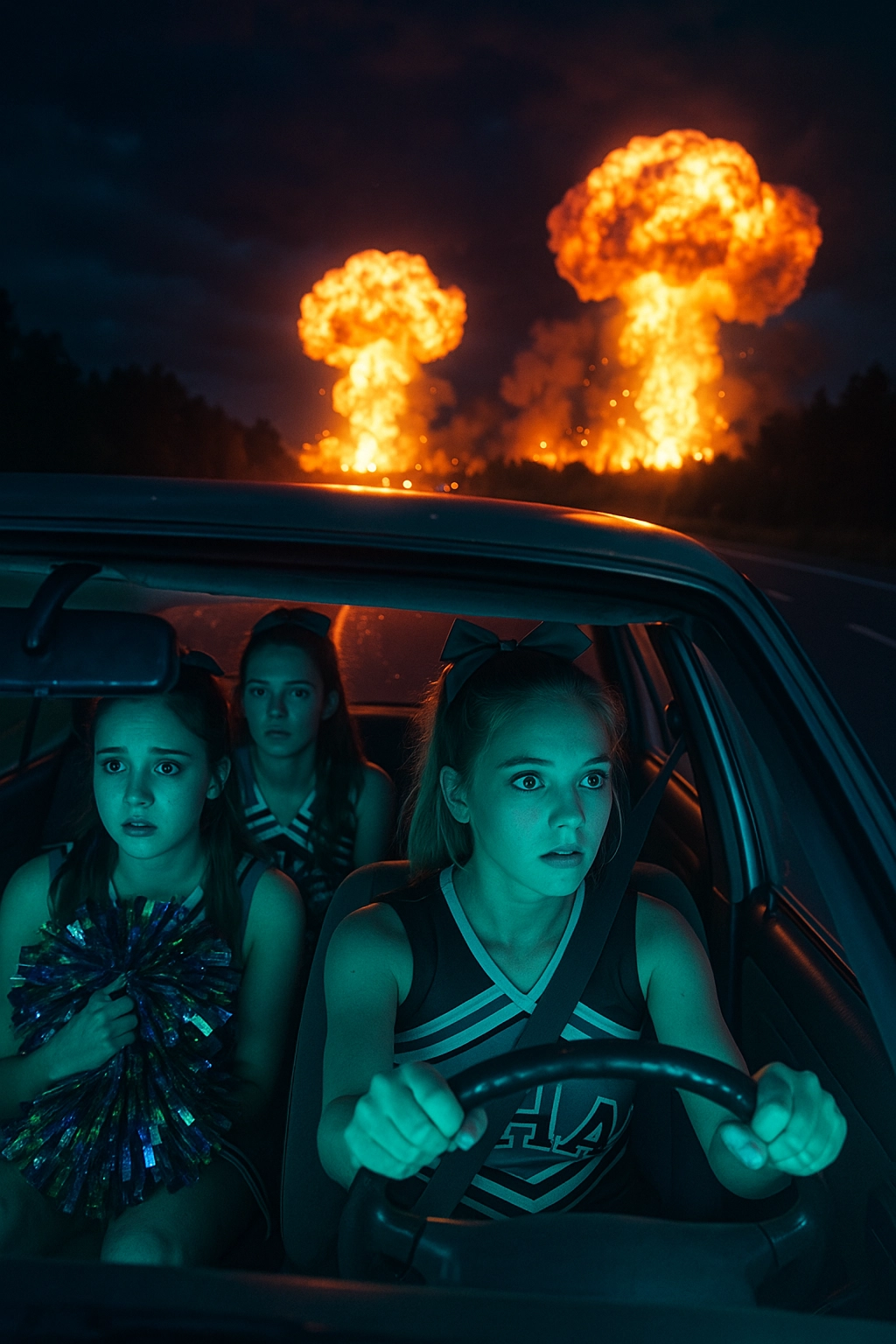 a-photorealistic-neon-involving-cheerleaders-lost-at-night-driving-on-highway-ex-96ls9dg