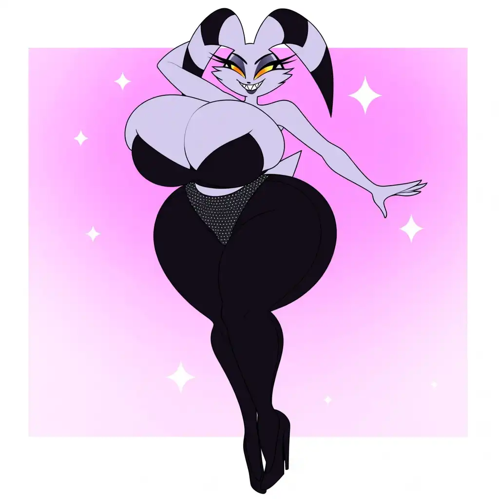 AnimaYume image: Dawn pokemon, exact same body type as Verosika Mayday reference: extreme cartoon hourglass, massive heavy spherical brea…