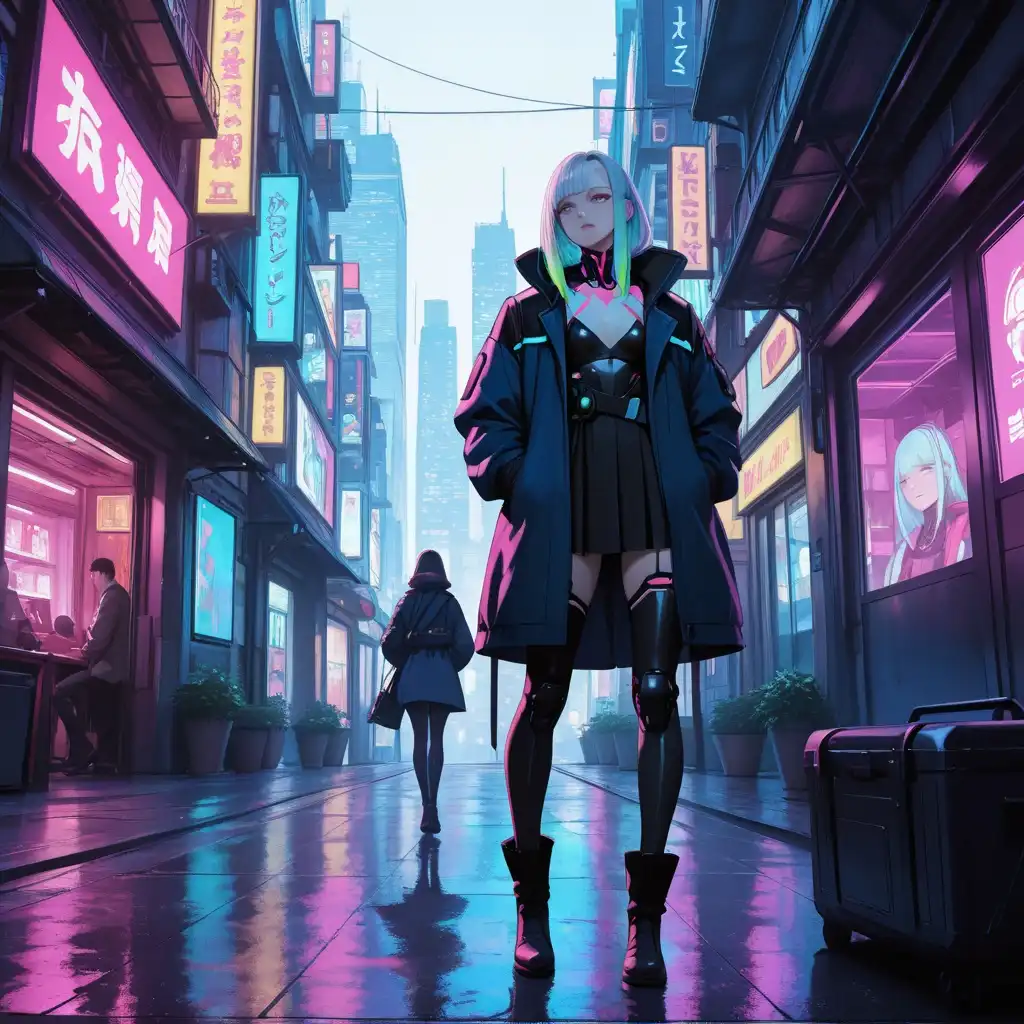 PerfectDeliberate image: Standing there in the big city. Cyberpunk.