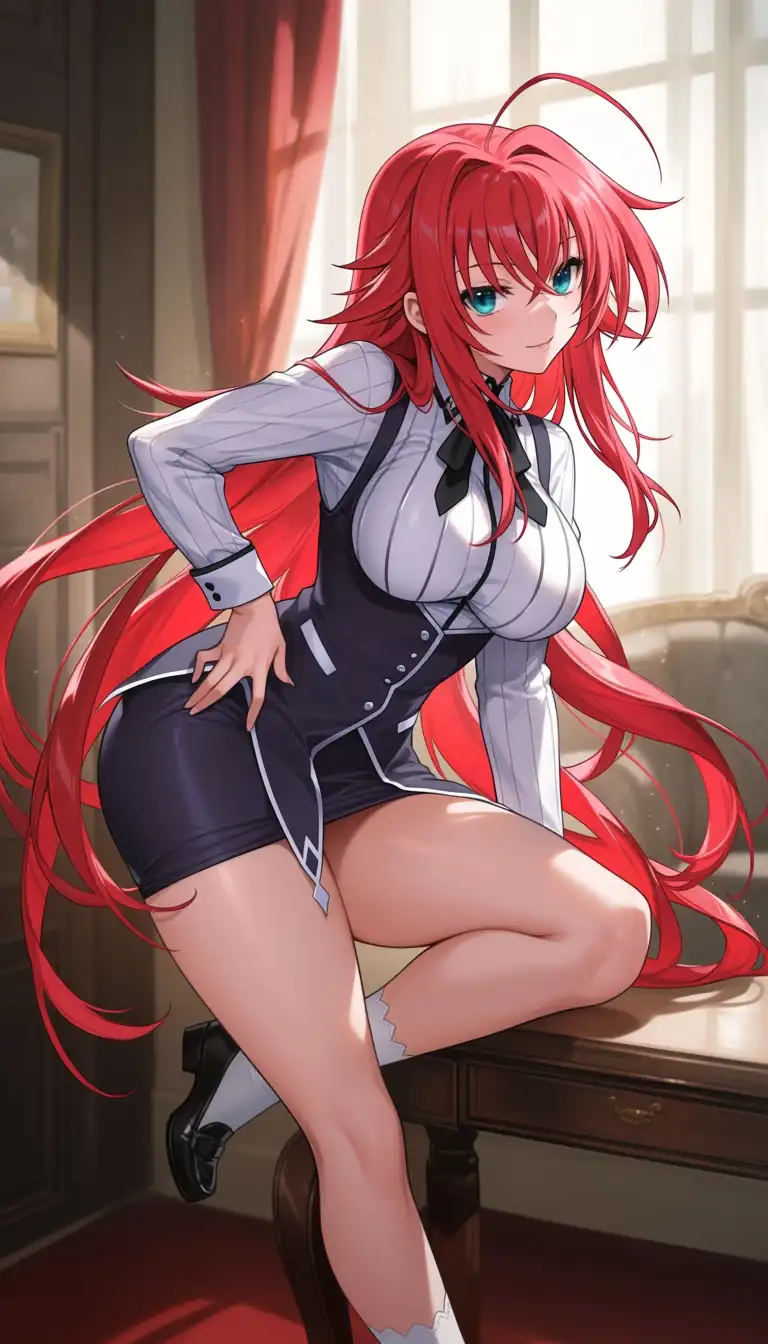 SilvermoonMix-Anima-Evolved image: Masterpiece, best quality, score_8 up, amazing quality, very aesthetic, absurdres, 1girl, Rias gremory ( high school dxd…