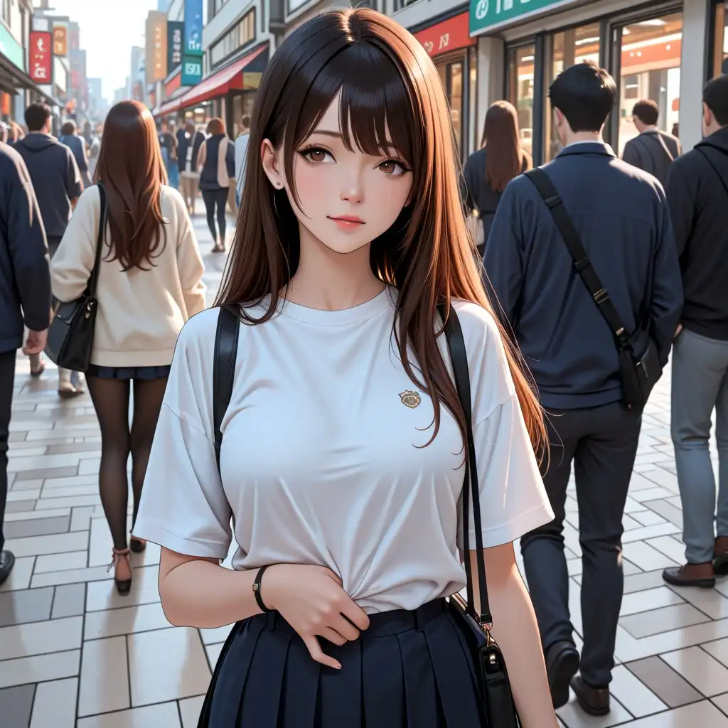 Illustrious iLustMix image: A women being inappropriately touched in public, and she isn’t wearing clothes and people and touching her.